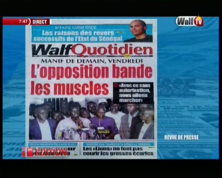 Revue de presse (Wolof) Walf TV du jeudi 12 juillet 2018 par Seydina Omar Bâ