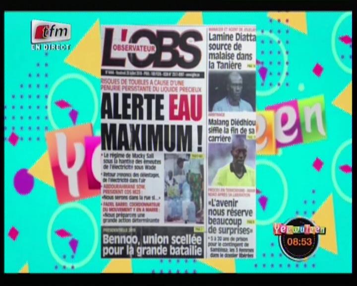 Revue de presse (Wolof) Tfm du vendredi 20 juillet 2018 par Mame Birame Diouf