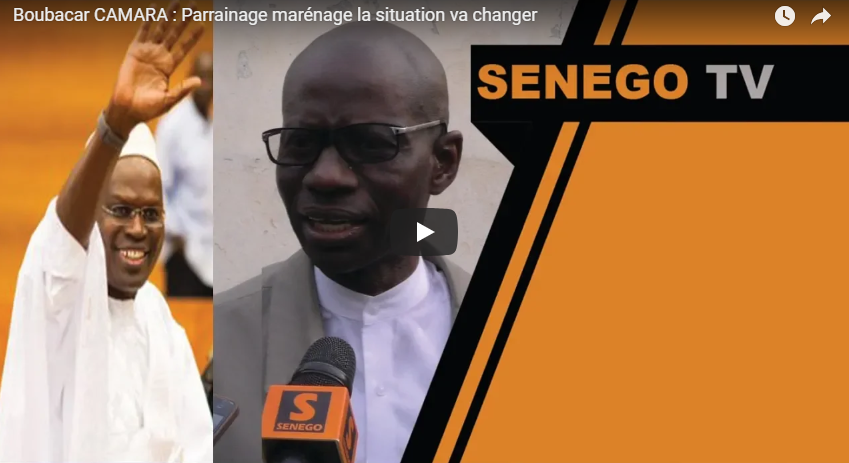 Senego TV – Boubacar Camara : « Parrainage ou &lsquo;marrainage&rsquo;, la situation va changer, il ne peut pas nous arrêter ». Regardez !