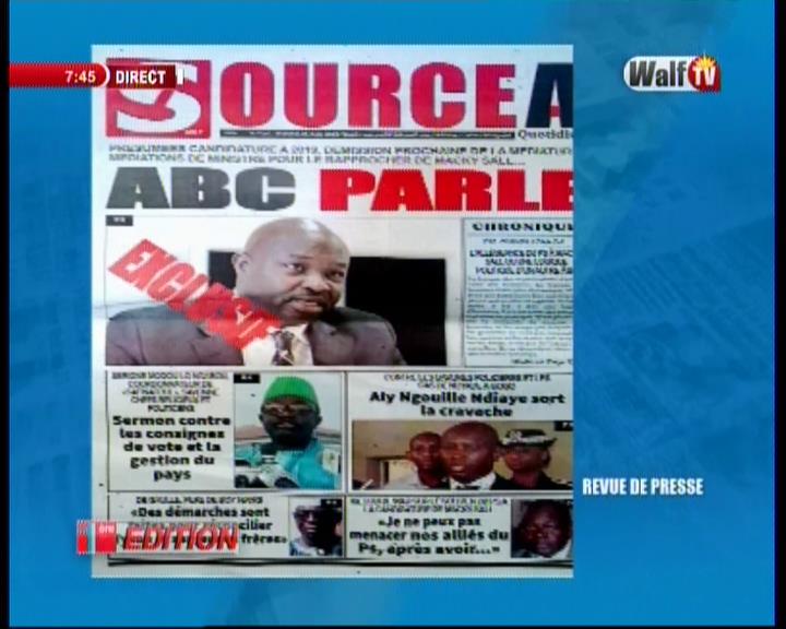 Revue de presse (Wolof) Walf TV du mercredi 01 Août 2018 par Seydina Omar Bâ