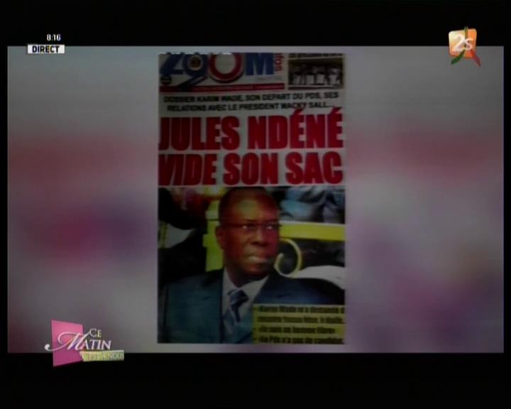 Revue de presse (Wolof) 2STV du mercredi 08 août 2018