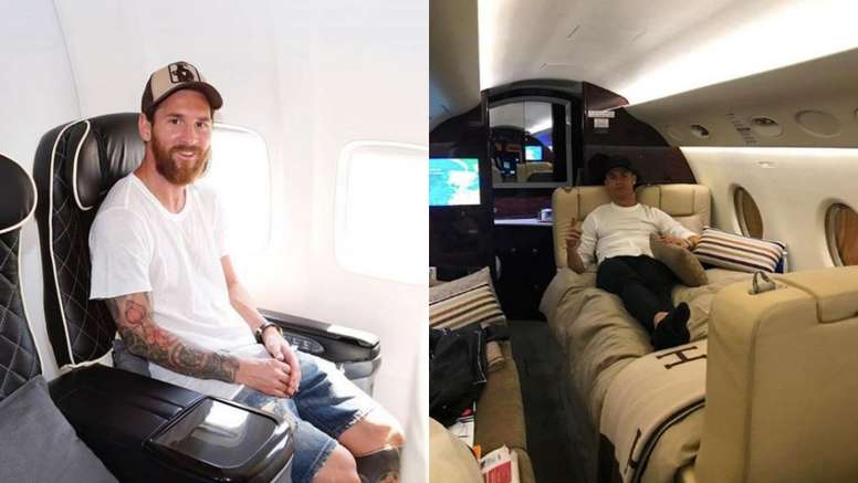La compétition Messi et Cristiano, même dans le ciel