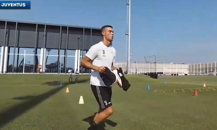 Vidéo – Juventus: Ronaldo régal déjà à l’entrainement