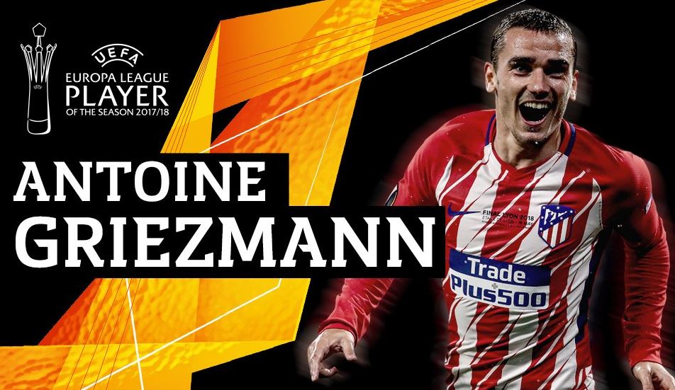 Europa League: Antoine Griezmann élu meilleur joueur de la saison