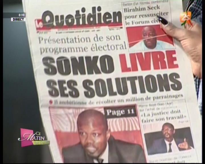 Revue de presse (Wolof) 2STV du Lundi 17 septembre 2018 par Seynabou Ndiaye
