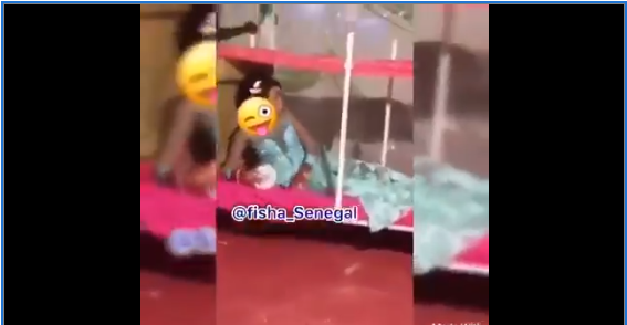 Vidéo Incroyable: Un lit aménagé pour les mariés en pleine réception