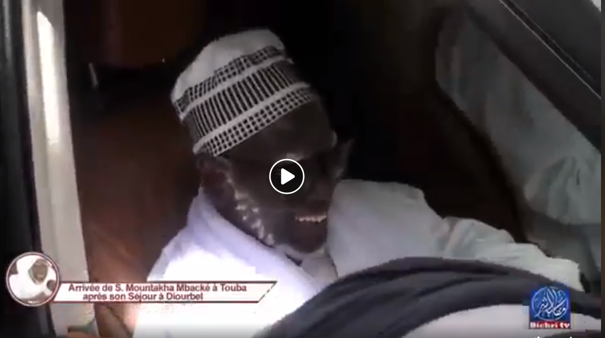 Vidéo: Les temps fort de l&rsquo;arrivée de Serigne Mountakha à Touba