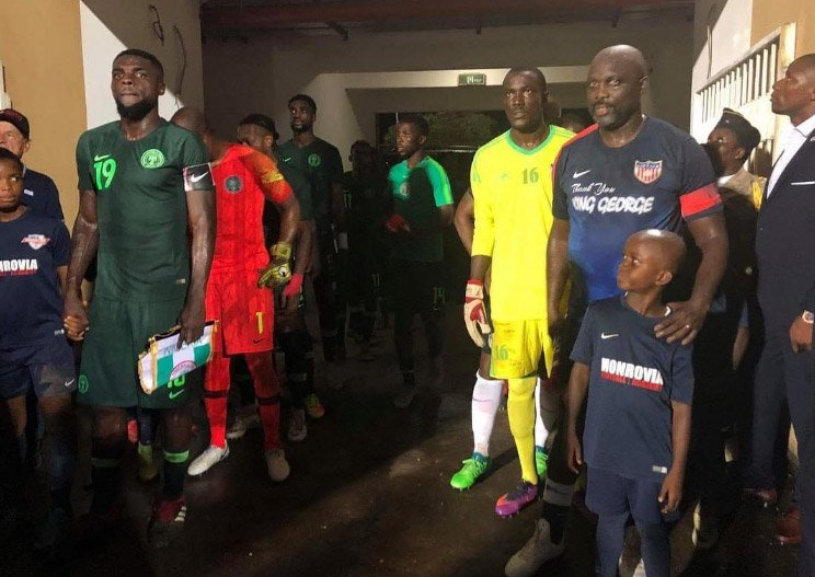 George Weah a rejoué avec la sélection du Liberia