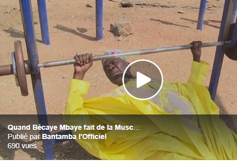 Vidéo insolite – Lutte: Quand Bécaye Mbaye fait de la musculation… A mourir de rire!