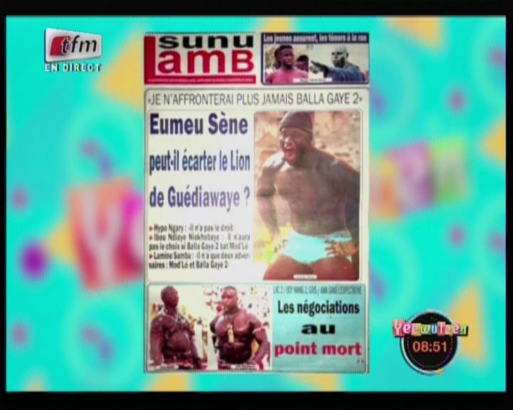 Revue de presse (Wolof) Tfm du mercredi 03 octobre 2018 par Mame Birame Diouf