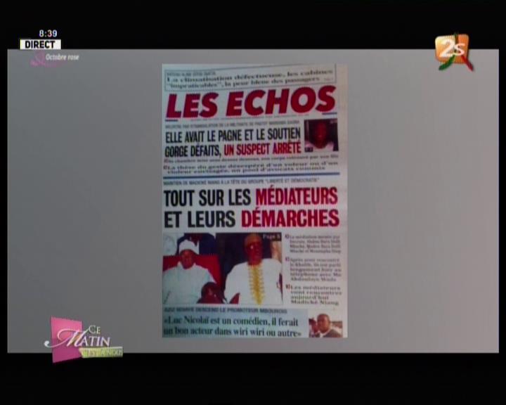 Revue de presse (Wolof) 2STV du Lundi 08 octobre 2018 par Seynabou Ndiaye