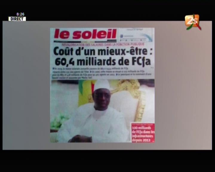 Revue de presse (Wolof) 2STV du Lundi 15 octobre 2018 par Seynabou Ndiaye
