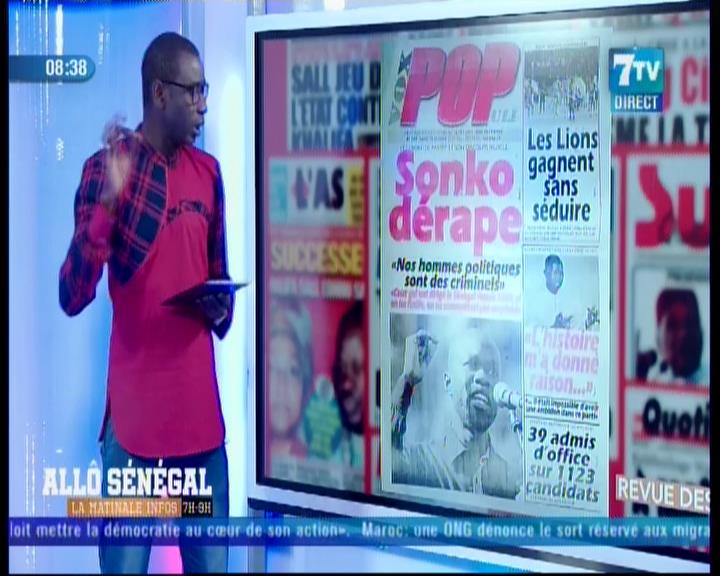 Revue de presse (Wolof) 7TV du Lundi 15 octobre 2018 par Mouhamed Bitèye