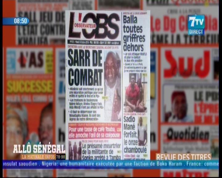 Revue de presse (Wolof) 7TV du mardi 16 octobre 2018 par Mouhamadou Bitèye