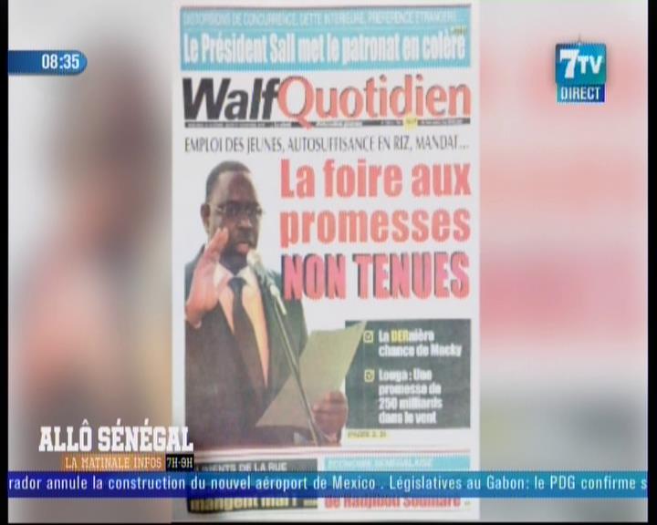 Revue de presse (Wolof) 7TV du mercredi 31 octobre 2018 par Ababacar Tounkara