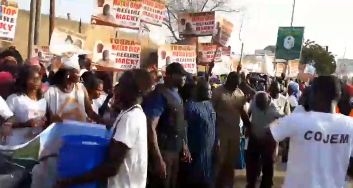 (Photos)Magal Touba: Macky attendu par ses militants avec des pancartes…