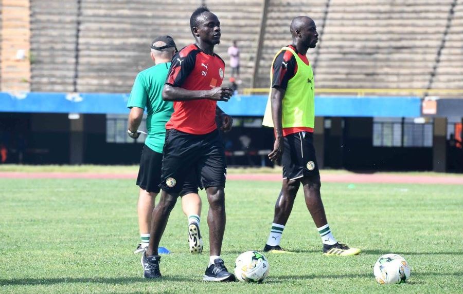 Touché contre Soudan Sadio Mané est absent de la 1ère séance d’entrainement des Lions à Khartoum