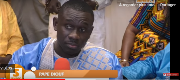 Senego TV-Les éloges de Pape DIouf à Aziz Ndiaye: « Tu es un leader, une référence pour notre génération »