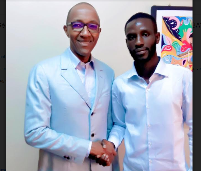 Cheikh Traoré  « Sénégal mooma moom » reçu par Abdoul Mbaye