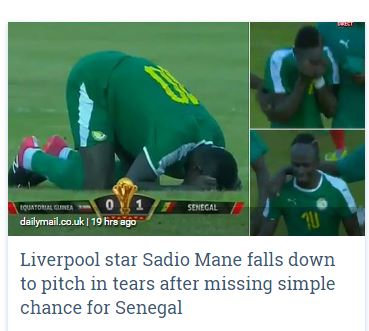 (16 Photos) – Les larmes de tristesse de Sadio Mané vues par la presse européenne