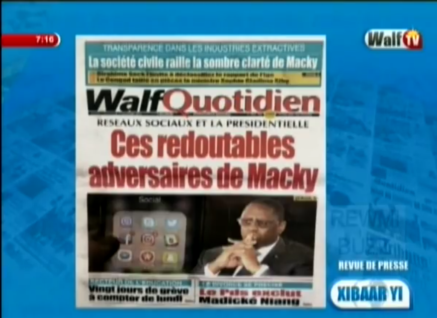 Revue de presse (Wolof) Walf TV du samedi 03 novembre 2018 par Ndèye Coumba Diop