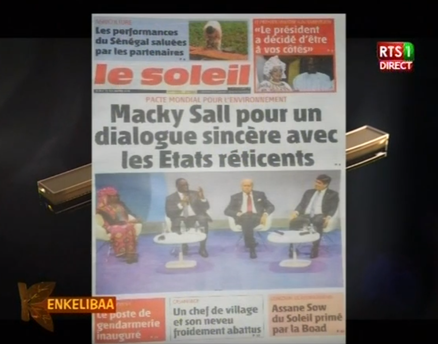 Revue de presse (Français) Rts1 du mardi 13 novembre 2018