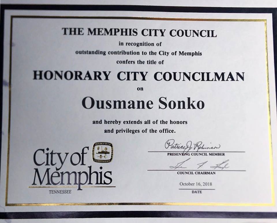 Photos- Etats-Unis: Ousmane Sonko honoré à la ville de Memphis !