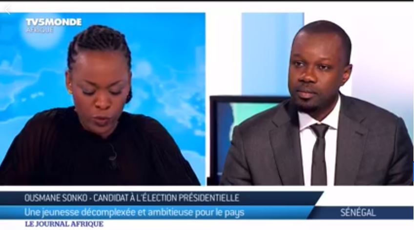 Revoir l’intégralité de l’entretien de Sonko avec TV5 MONDE
