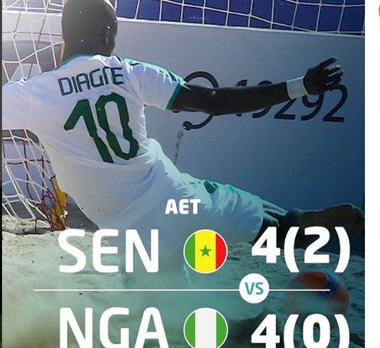 CAN Beach Soccer: le Sénégal s’impose devant le Nigéria pour son premier match