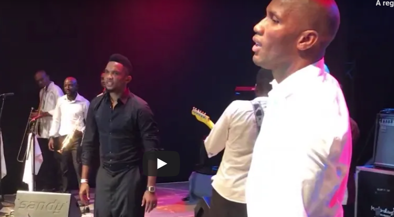 Vidéo- le show de Drogba et Eto’o au concert de Magic System
