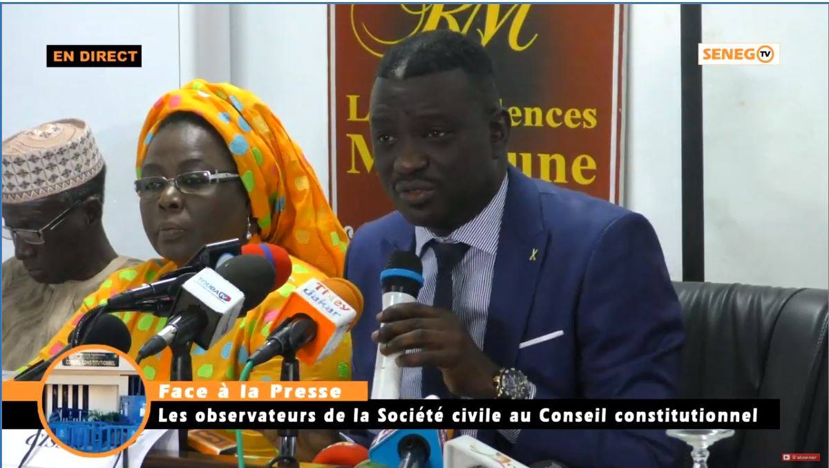 Direct : Les 7 représentants de la société civile au Conseil constitutionnel, face à la presse