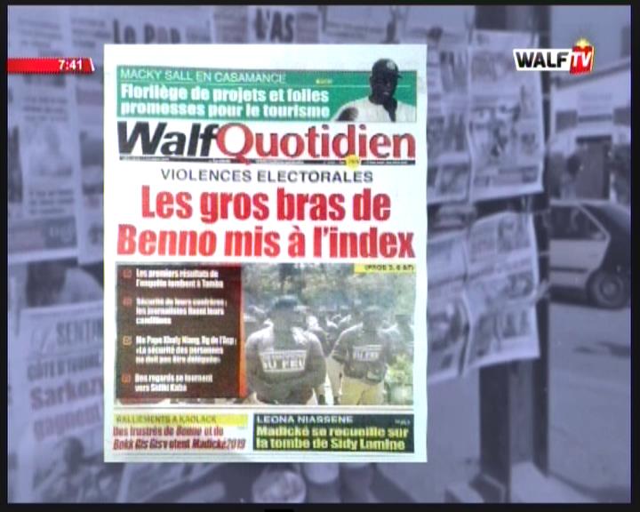 Revue de presse (Wolof) Walf TV du mercredi 13 février 2019 par Seydina Omar Bâ