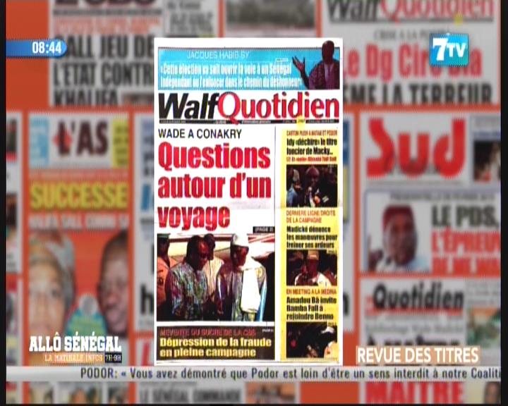 Revue de presse (Wolof) 7 TV du lundi 18 février 2019 par Mouhamadou Bitèye et Ababacar Tounkara