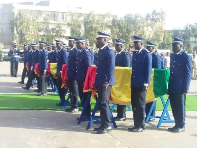(9 Photos) : Levée du corps des quatre gendarmes