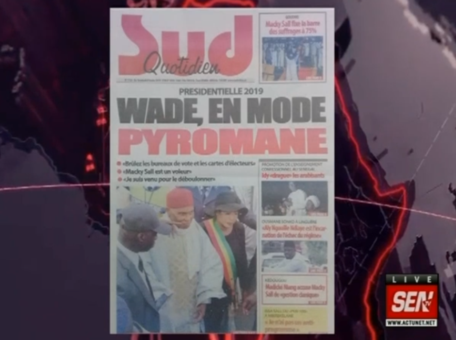 Revue de presse (Wolof) SEN TV du 08 février 2019 par Mame Mbaye Ndiaye