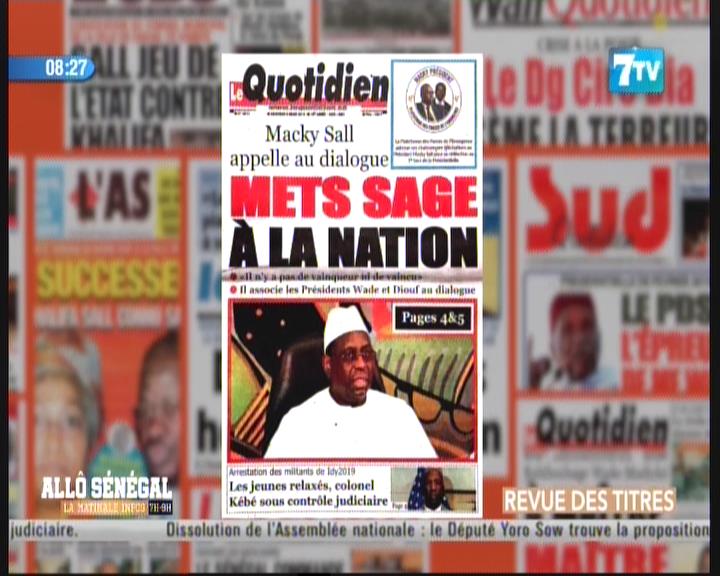 Revue de presse (Wolof) 7TV du mercredi 06 mars 2019 par Mouhamadou Bitèye