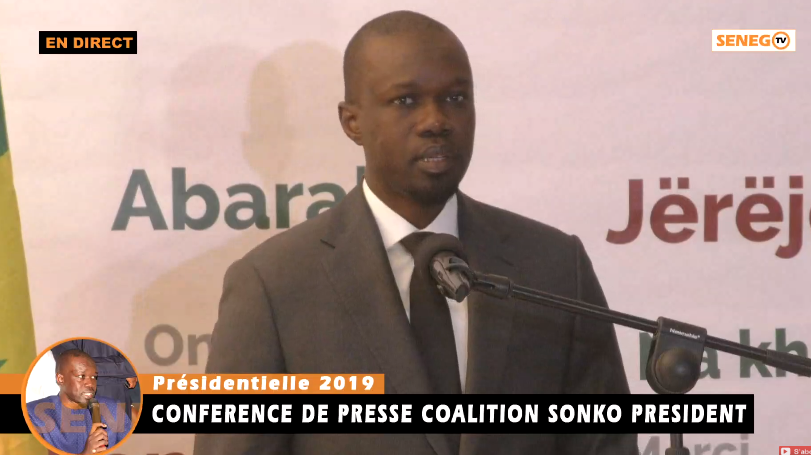 Senego TV : Direct conférence de presse du candidat Ousmane Sonko. Regardez !