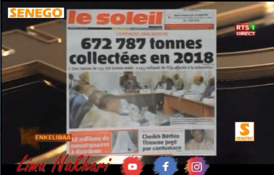 Revue de Presse Français Rts1 du Mercredi 24 Avril 2019 (Video)