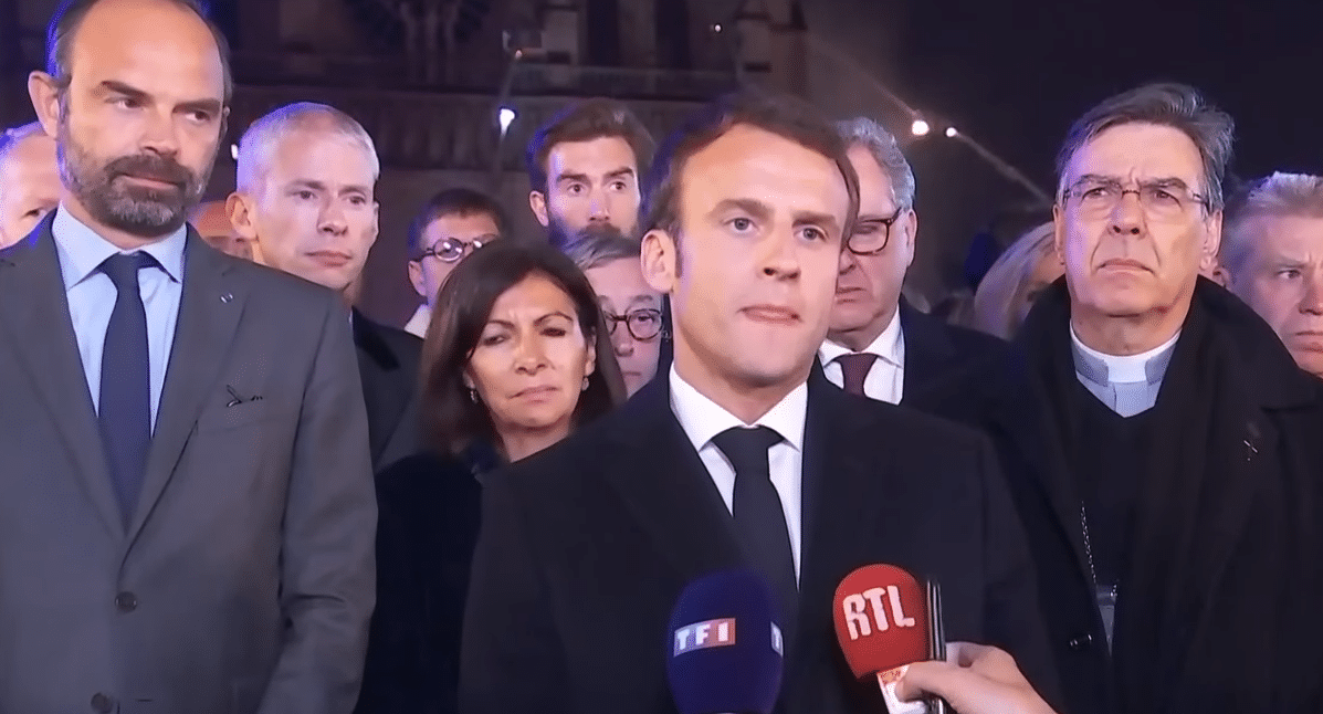 Incendie: Macron annonce une souscription pour reconstruire Notre-Dame de Paris (Vidéo)