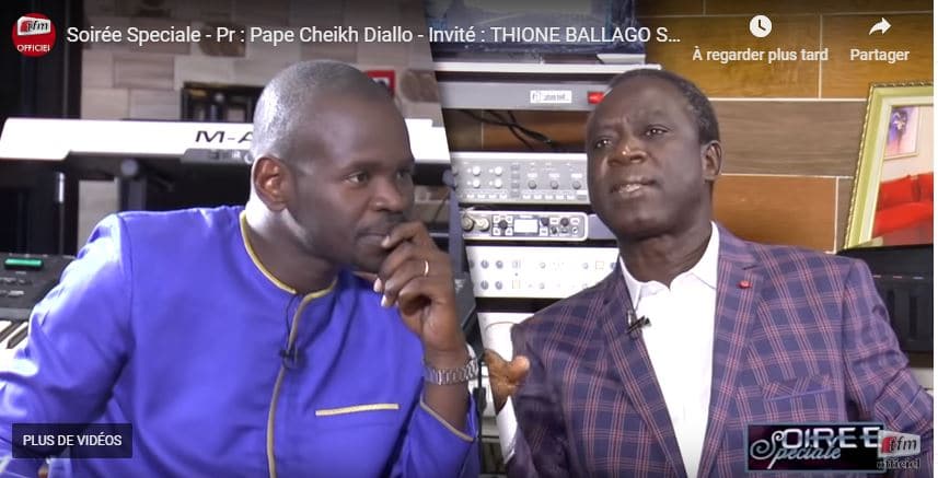 Thione Seck: « Il ne faut que la nouvelle génération  répète les mêmes erreurs que nous… »
