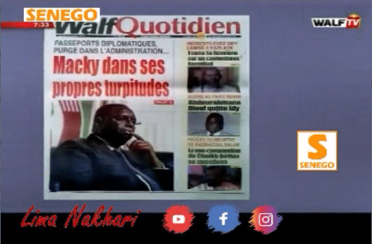 Revue de Presse (Wolof) Walf TV  du Mardi 23 Avril 2019 Par Seydina Omar Bâ