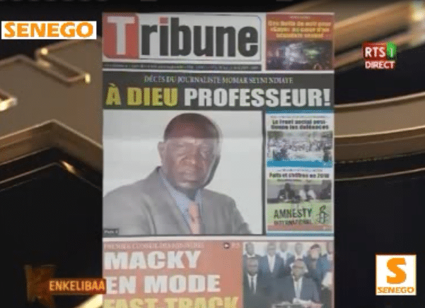 Revue de Presse Rts1 du jeudi 11 avril 2019