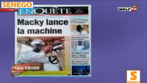 Revue de Presse (Wolof) Walf Tv du jeudi 11 avril 2019 par Seydina Omar Bâ