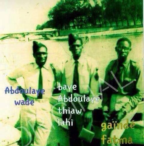 Sur la photo, Me Wade et les marabouts Abdoulaye Thiaw Laye et Gaïndé Fatma …