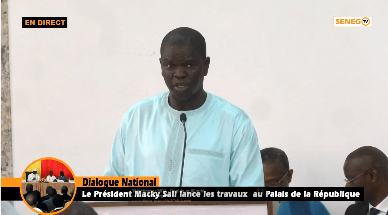 Senego TV – Dialogue national : Bamba Kassé plaide la cause des journalistes. Regardez !
