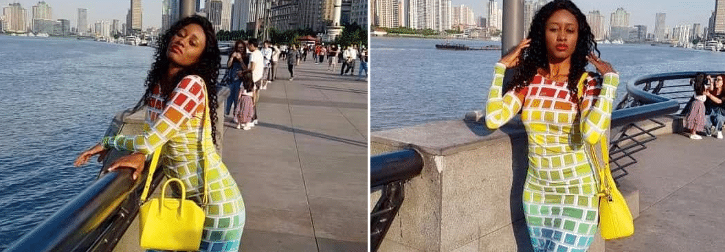 (13 photos) : En Chine, Queen Biz illumine les rues avec sa robe moulante, colorée
