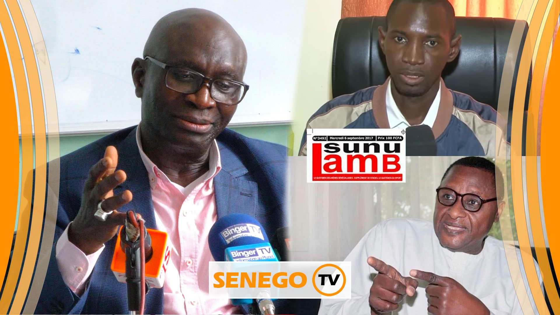 Lutte : Dr Alioune Sarr règle ses comptes avec Sunu Lamb et Daouda Faye… (Senego Tv) - Un homme portant des lunettes - Relations publiques