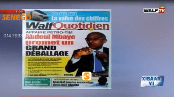 Revue de Presse (Wolof) Walf TV du Mardi 04 Juin 2019 (Video)