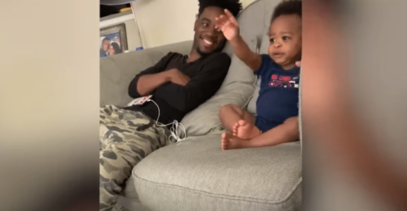 Un intense débat entre un papa et son bébé… (vidéo)