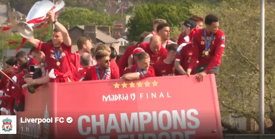 Liesse en Angleterre après la victoire de Liverpool en LDC… (vidéo)